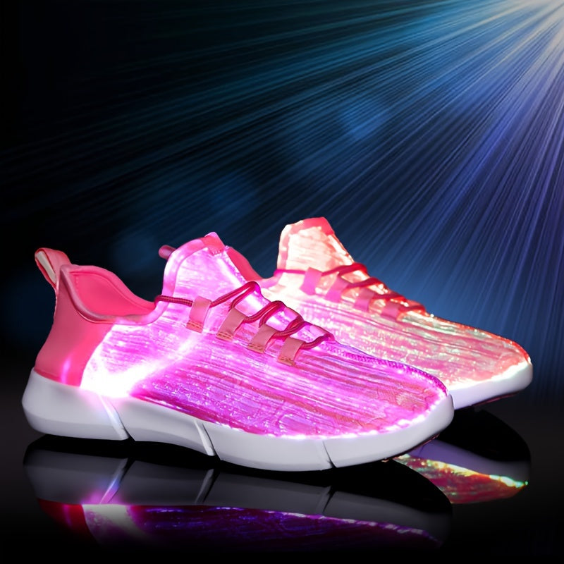 Unisex Colorful Flash LED Shoes - USB Charging, Lightweight, Breathable (color changing)
