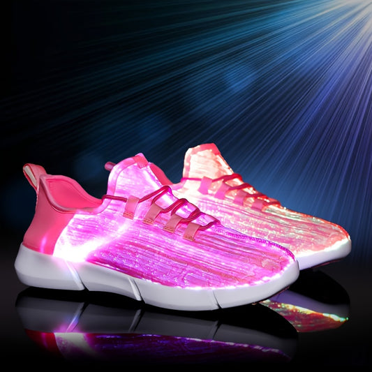 Unisex Colorful Flash LED Shoes - USB Charging, Lightweight, Breathable (color changing)