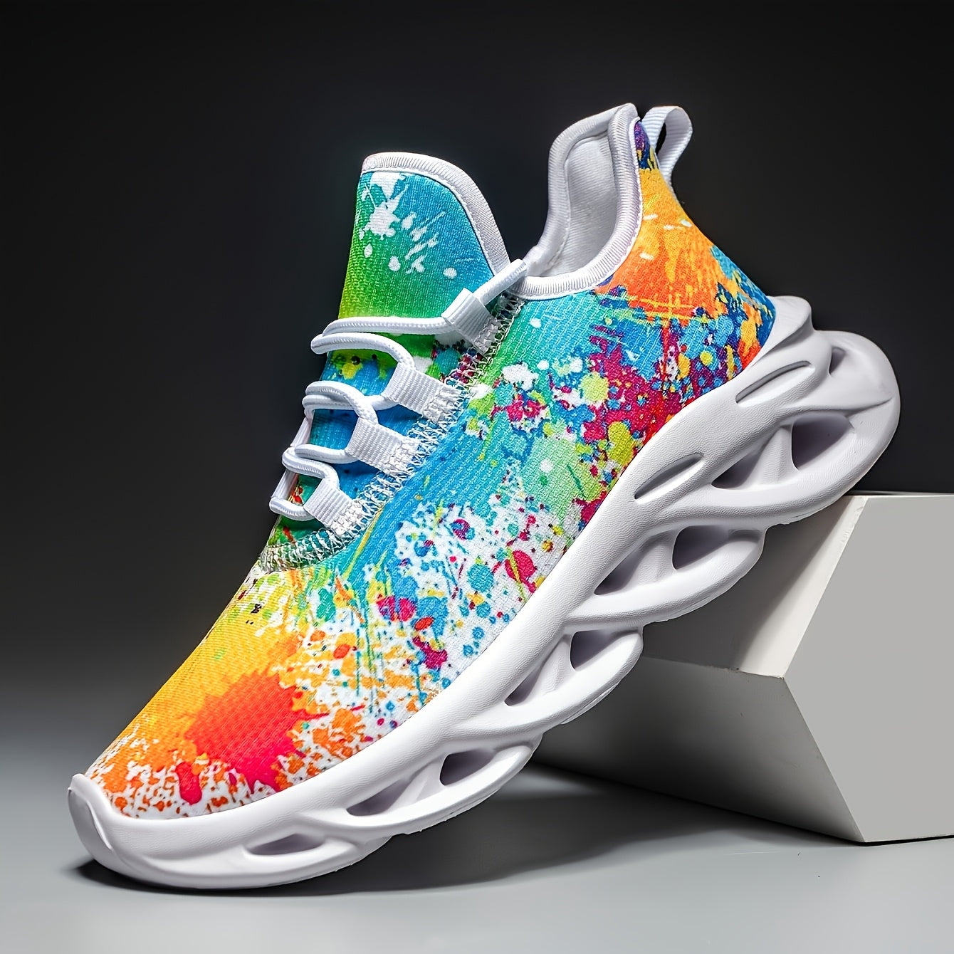 Light Up Paint Splatter Sneakers