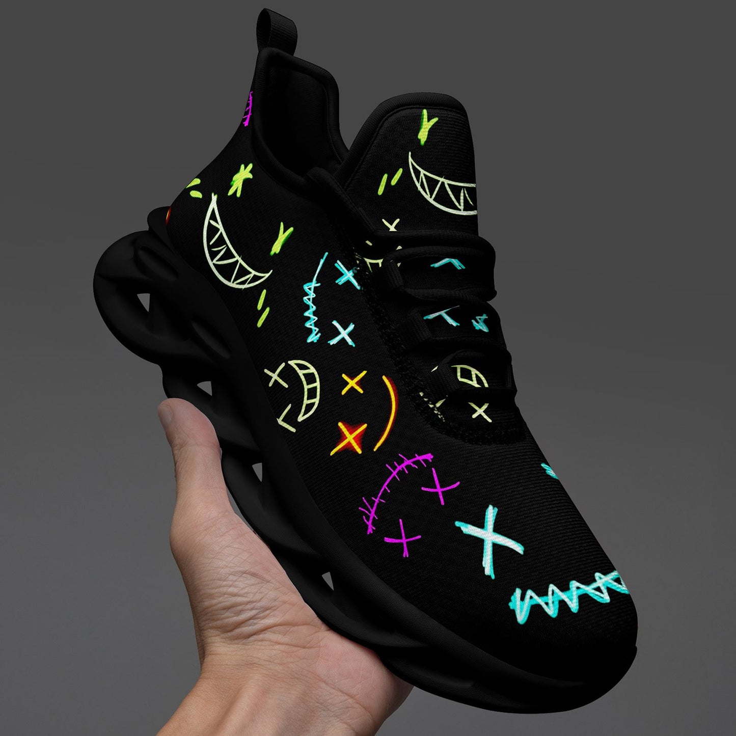 Cool Graffiti Running Sneakers