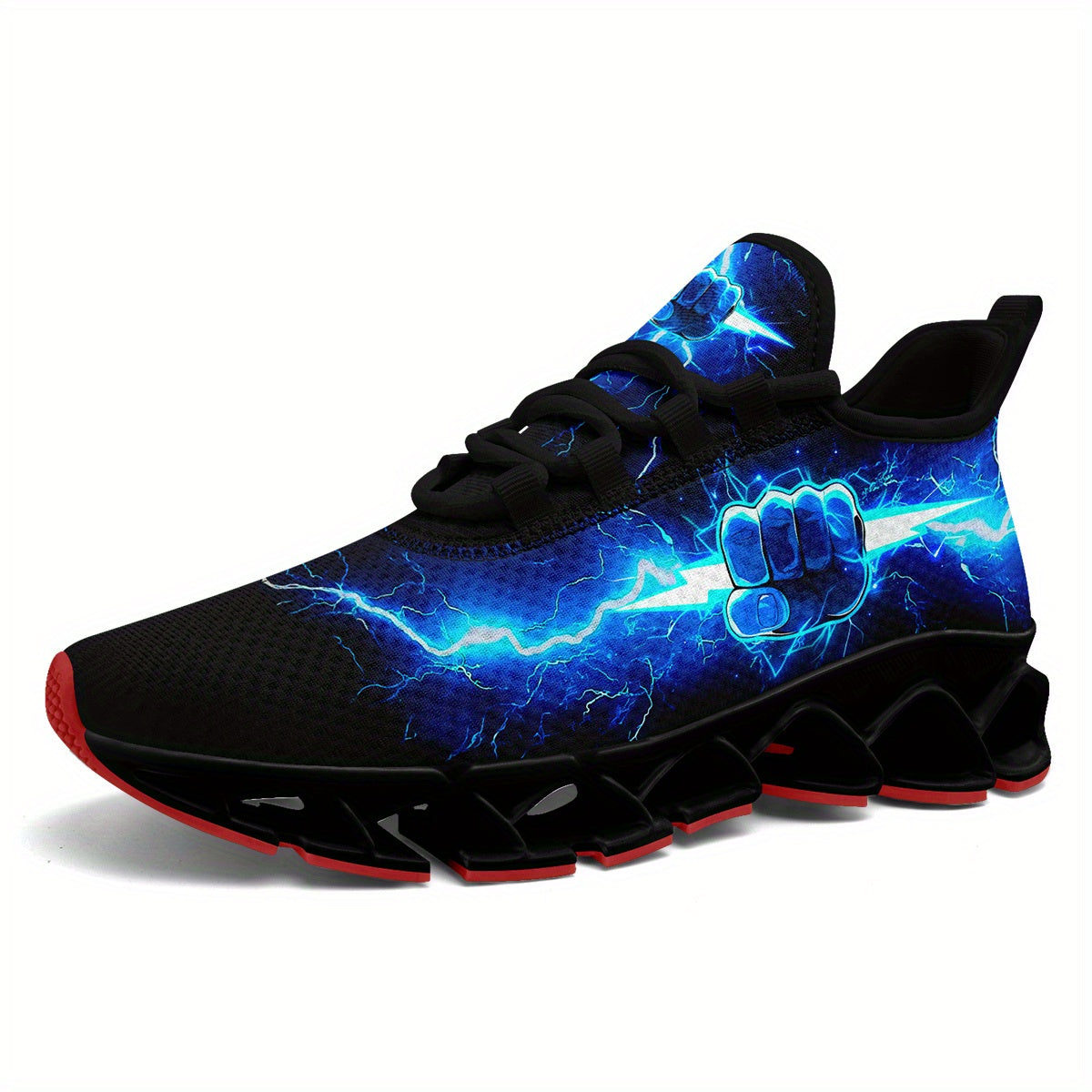 Unique Punk-Inspired Trainers, Blade Sole Sneakers (Glow in the dark)
