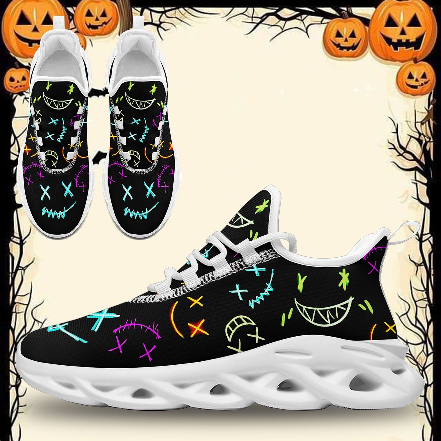 Cool Graffiti Running Sneakers